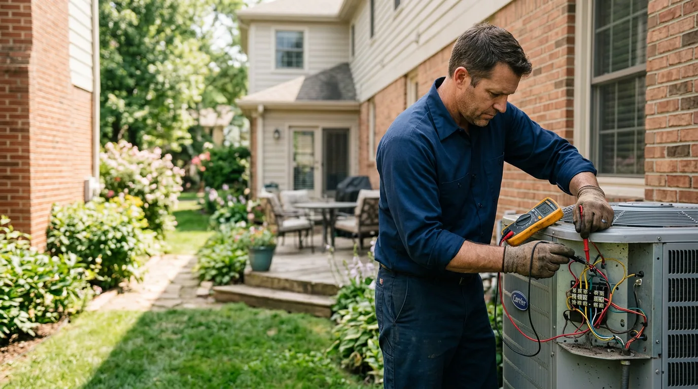 HVAC technician working near Ransomville, NY